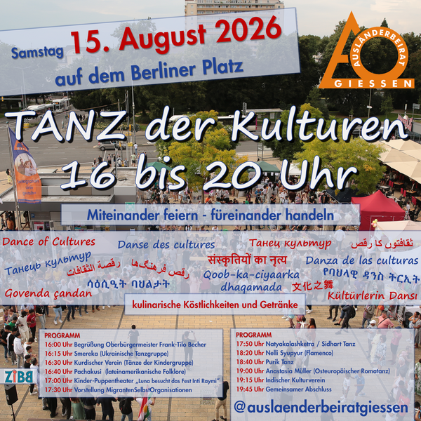 Plakat zum TANZ Der Kulturen 2026