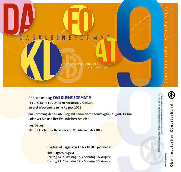 Plakat zur Ausstellung Das kleine Format 9