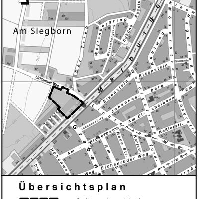 &Uuml;bersichtsplan Bebauungsplan "Lichtenauer Weg"