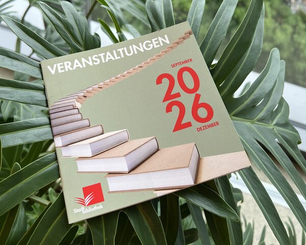 Veranstaltungsprogramm Stadtbibliothek Herbst 2026
