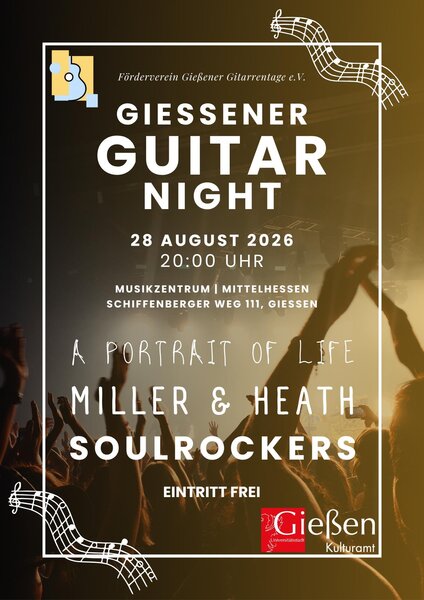 Plakat zur Giessener Guitar Night 2026