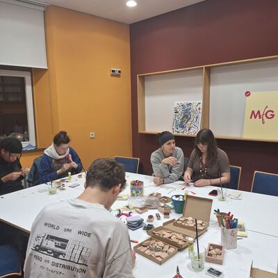 Fotografie aus dem Erwachsenen Workshop Artjournaling im Museum f&uuml;r Gie&szlig;en