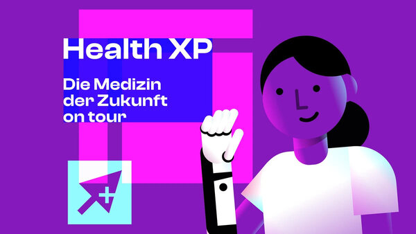 Banner zur interaktiven Ausstellung Health XP