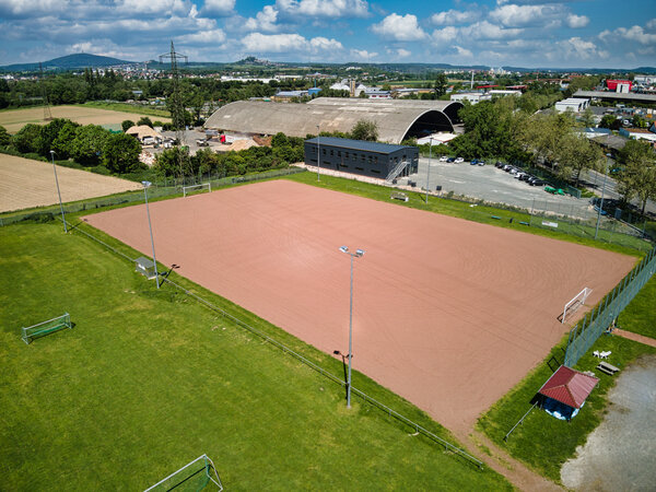 Gie&szlig;ener Sportpl&auml;tze aus der Luft