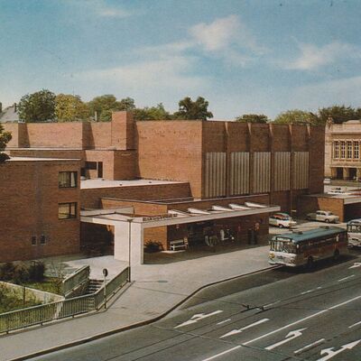Postkarte von 1971 mit Blick auf die Kongresshalle