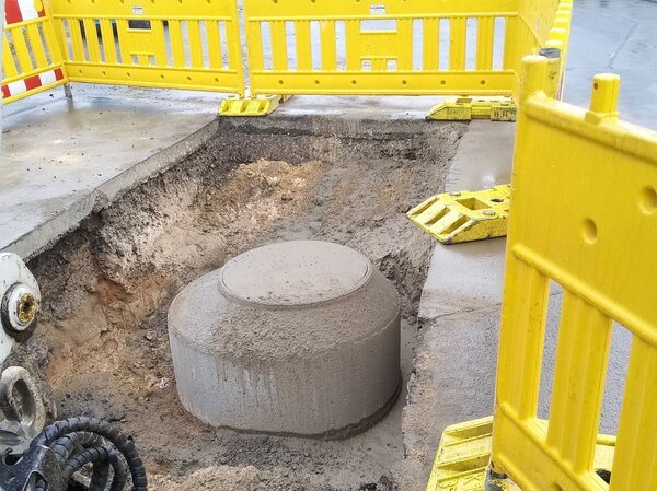 Kanalbaustelle - Symbolbild