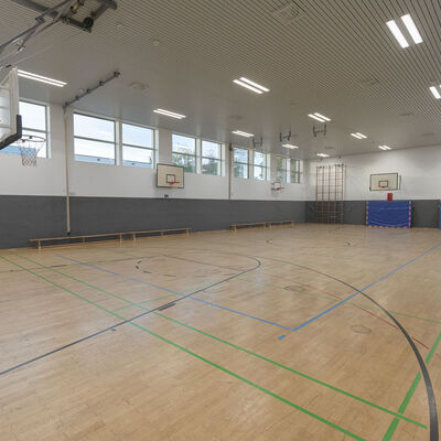 Turnhalle Landgraf-Ludwigs-Gymnasium diagonale Ansicht 3 2026