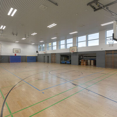Turnhalle Landgraf-Ludwigs-Gymnasium diagonale Ansicht 2 2026