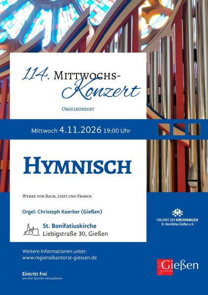 Plakat des 114. Mittwochskonzert