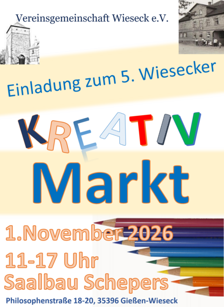 Flyer 5. Wiesecker Kreativmarkt