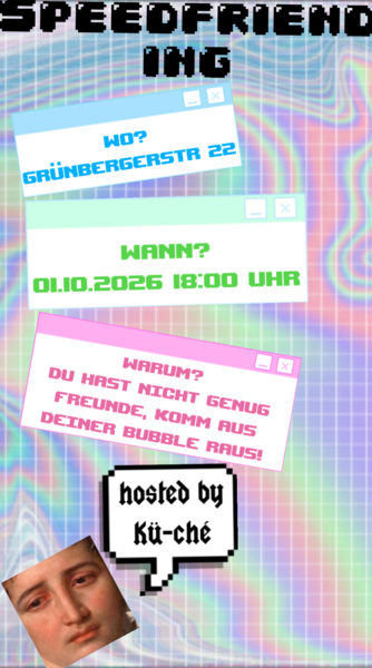 Flyer Speedfriending am 01.10.2026