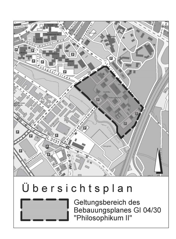 �bersichtsplan Philosophikum II Offenlage