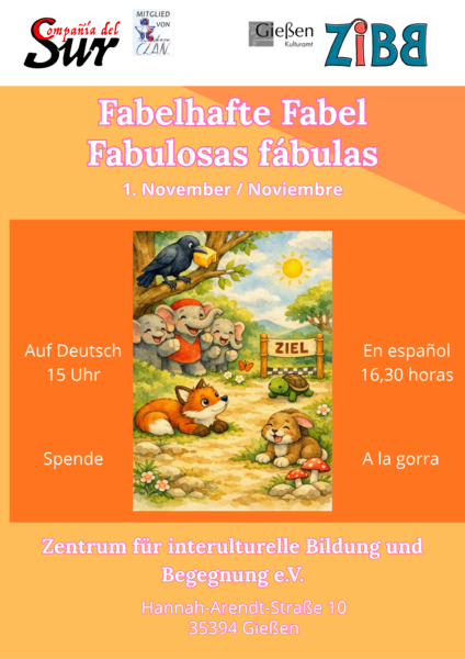 Plakat zur Fabelhaften Fabel / Fabulosas f�bulas