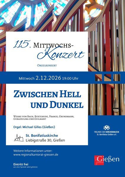 Plakat zum 115. Mittwochskonzert