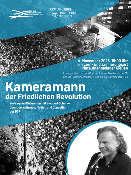Plakat zur Veranstaltung "Kameramann der Friedlichen Revolution"