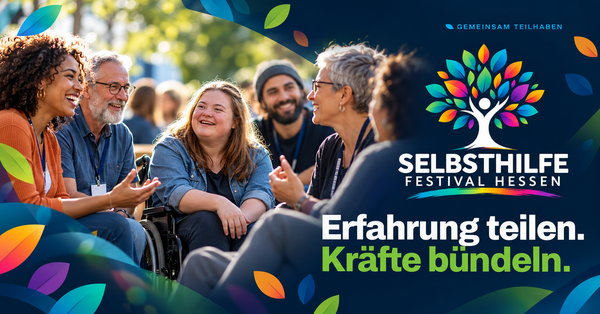 Banner zum Selbshilfe Festival Hessen
