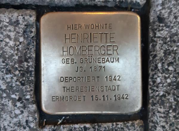 Stolperstein Homberger
