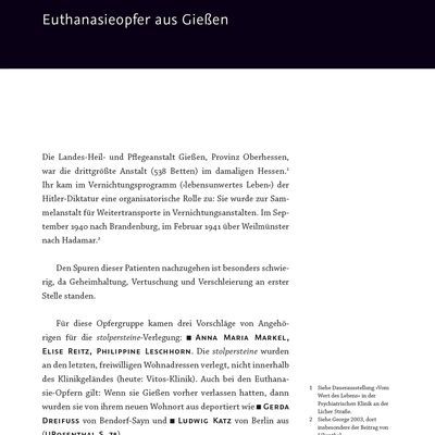 Stolpersteine in Gießen Seite 89