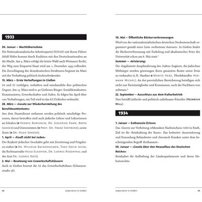 Stolpersteine in Gieen Seite 42 und 43