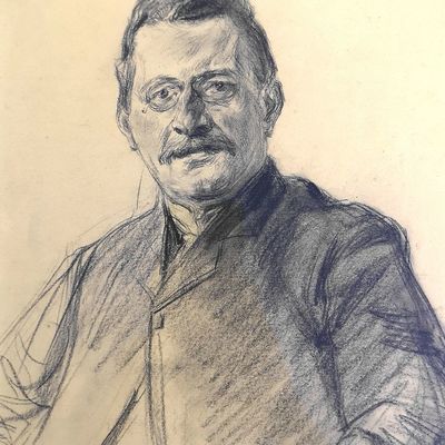 Portrait "Gustav Bock" nach der Restaurierung