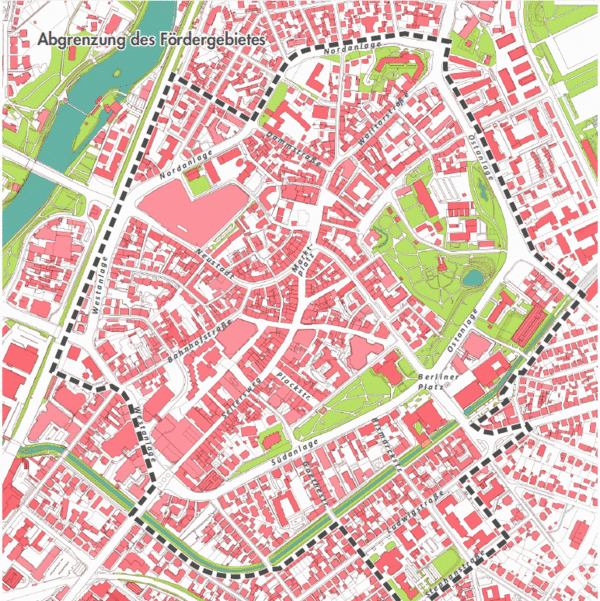 Fördergebiet Innenstadtgrün - Kartenansicht