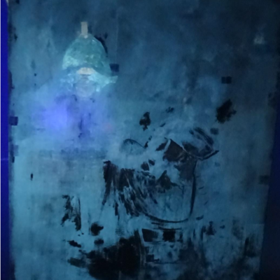 UV-Aufnahme des Gemäldes