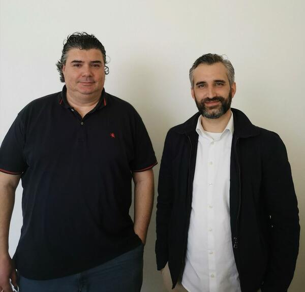 Die Grnder des Startups Eluthia, Dr. Ramon Enrquez Schfer und Tarrin Khairi-Taraki