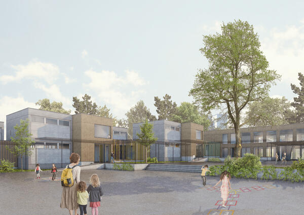 K&auml;the-Kollwitz-Schule - Visualisierung aus 2021
