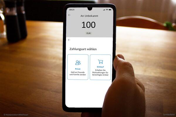 Smartphone mit Online-Bezahlsystem