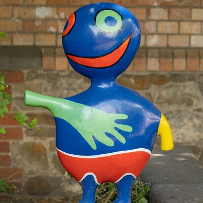 Buntes M&auml;nnchen - Skulptur