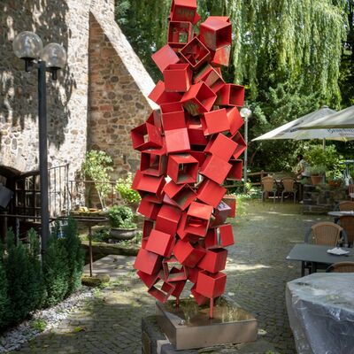 Red Cubes - Skulptur