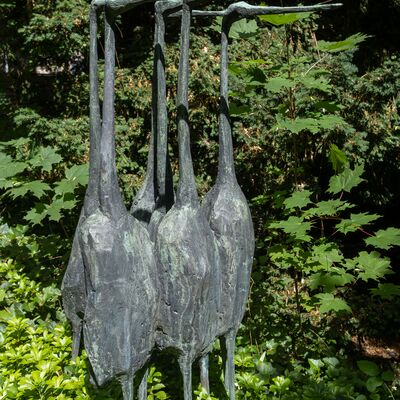 Kranichgruppe - Skulptur