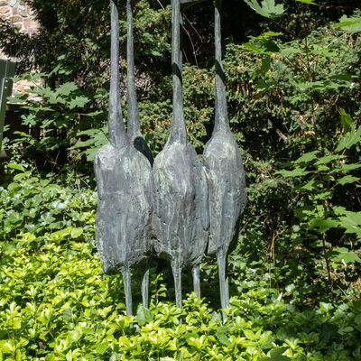 Kranichgruppe - Skulptur