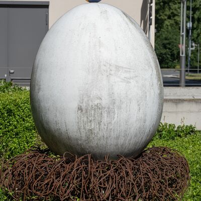 Ideen-Ei - Skulptur