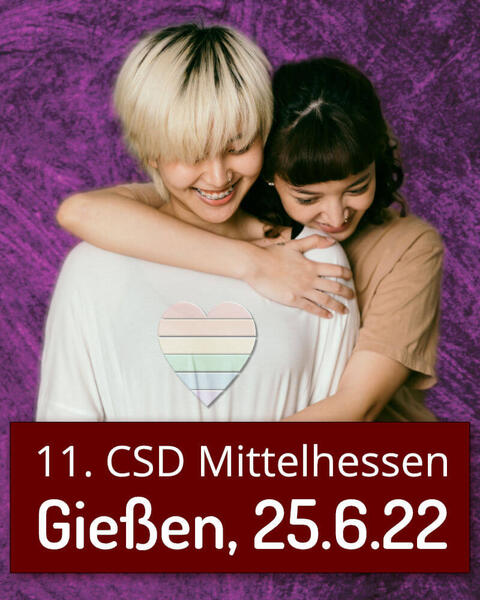 CSD Mittelhessen - Veranstaltungsplakat 2022