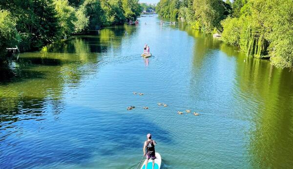 SUP auf der Lahn