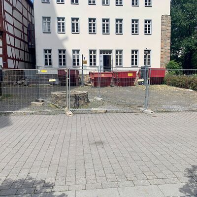 Baustelle am Leib'schen und Wallenfels'schen Haus