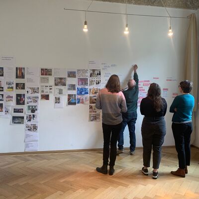 Workshop zur neuen Dauerausstellung im Gestalterbüro in Halle