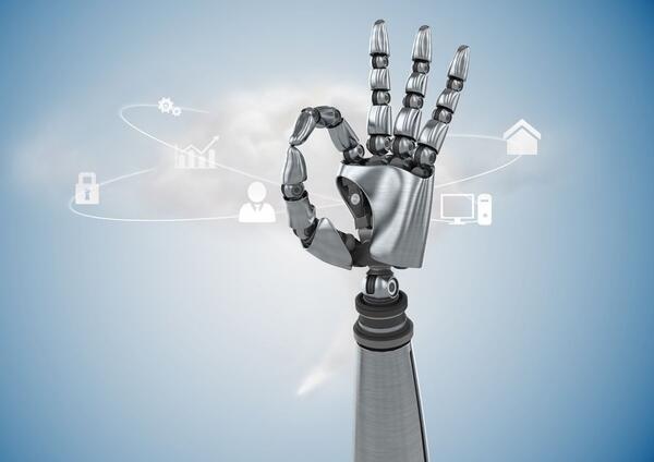 Künstliche Intelligenz - Roboterhand
