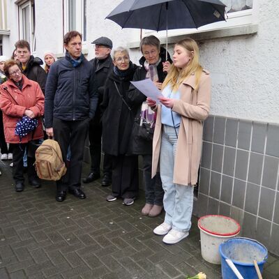 Stolpersteinverlegung in der Walltorstra�e