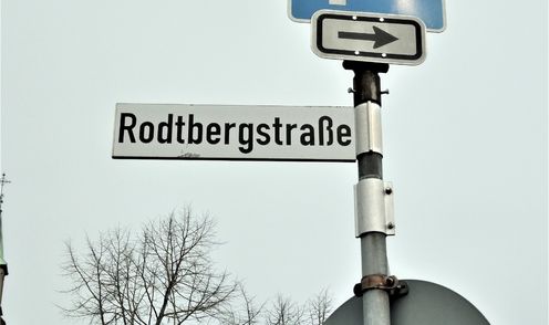 Rodtbergstraße - Straßenschild