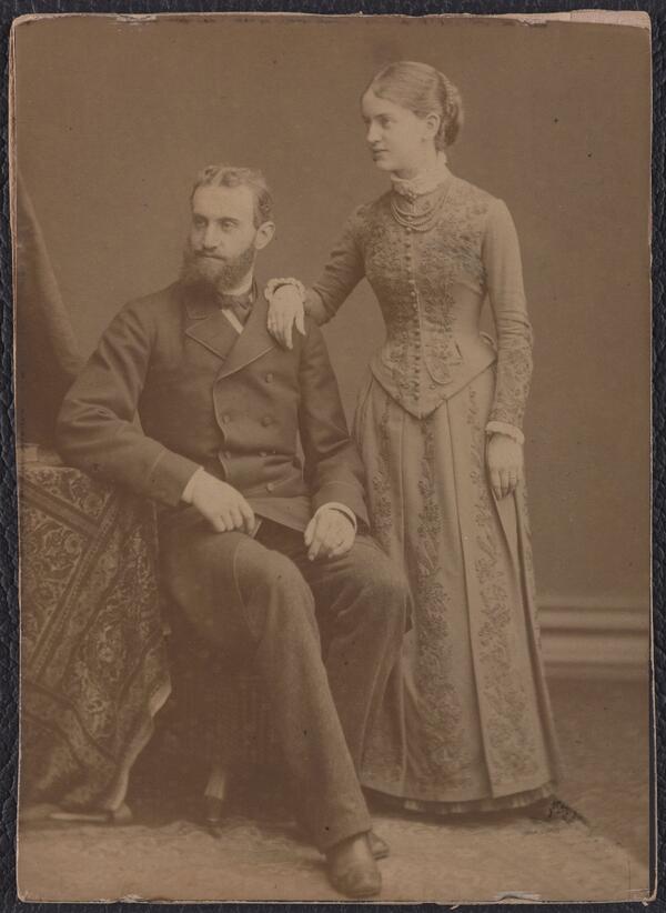 Friedrich Bcking und Nanny Gail um 1890 (StdtAG 88/00/003, Nr. 2)