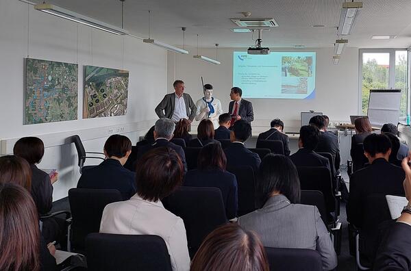 Japanische Delegation aus der Präfektur Ibaraki im Austausch zum Thema "Hochwasserschutz" bei MWB - Mittelhessische Wasserbetriebe