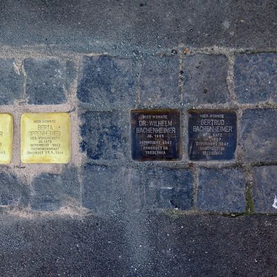 Stolpersteine Oppenheimer und Bachenheimer