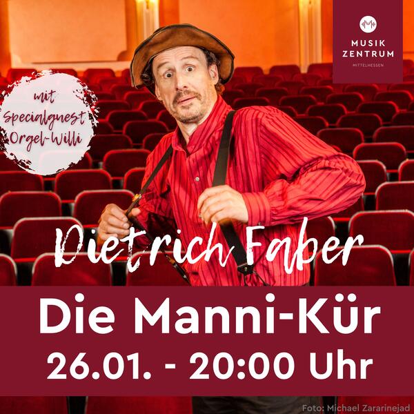 Veranstaltungsplakat Dietrich-Faber - Die Manni-Kür