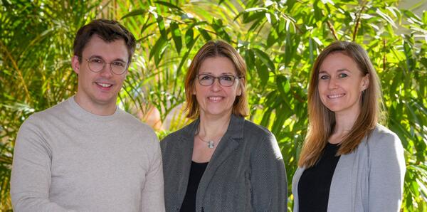 Beim Technologie- und Innovationszentrum Gie�en f�r den Sozialinnovator Hessen zust�ndig (v.l.n.r.): Christian Deiters, Antje Bienert und Lisa Leith�user 