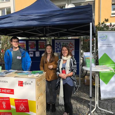 Stand der Stadt Gie&szlig;en bei der Fridays-for-Future Demonstration am 20.09.2019