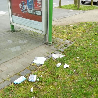Müll Sudetenstraße Bild 1
