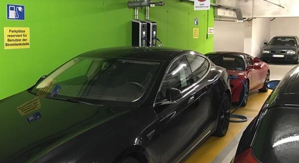Stromtankstelle Tiefgarage