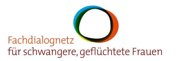 Logo Fachdialognetz f&uuml;r schwangere, gefl&uuml;chtete Frauen